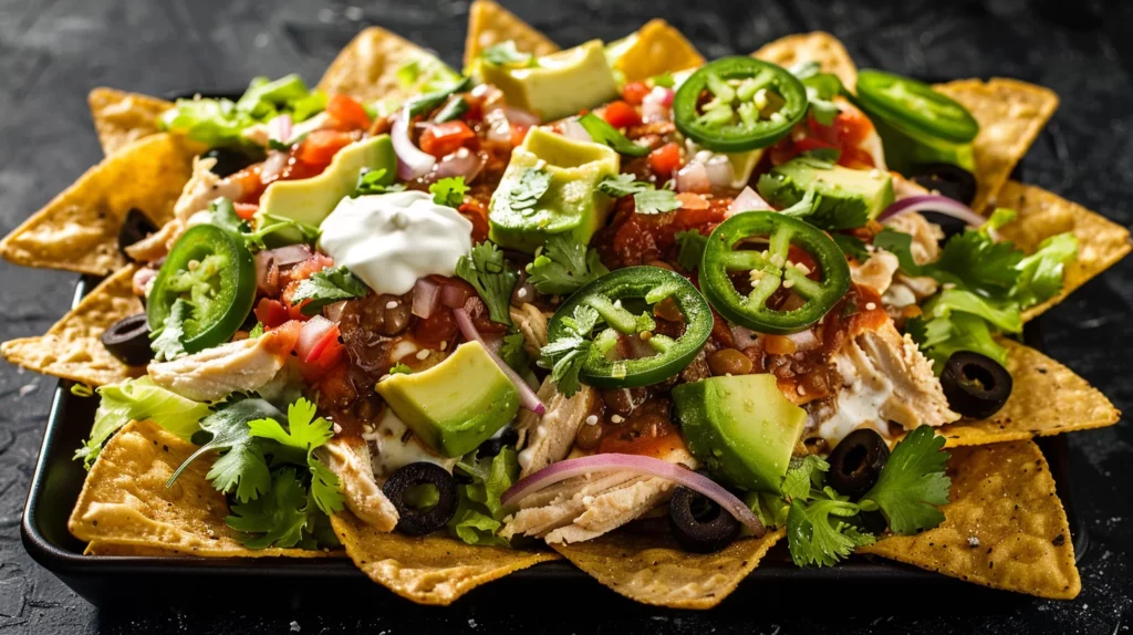 Loaded Chicken Nachos