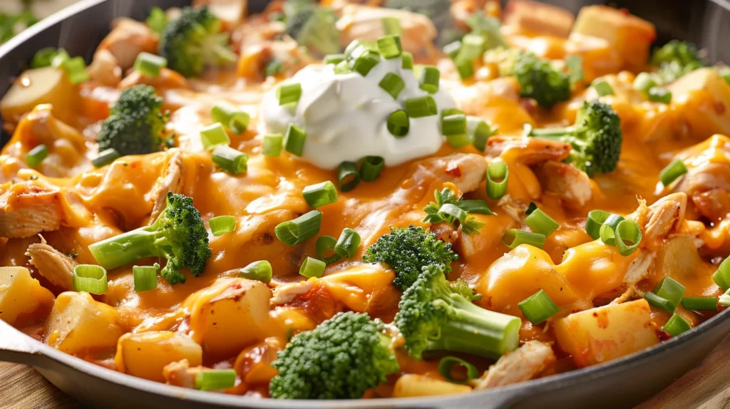 Loaded Chicken Potato Skillet