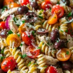 Mediterranean Chicken Pasta Salad