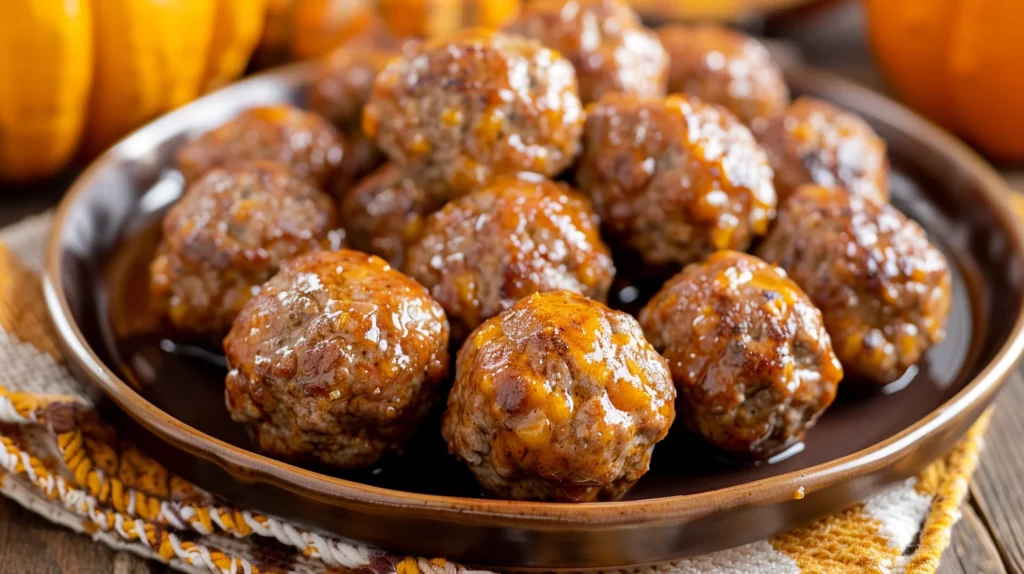Pumpkin Spice Meatballs