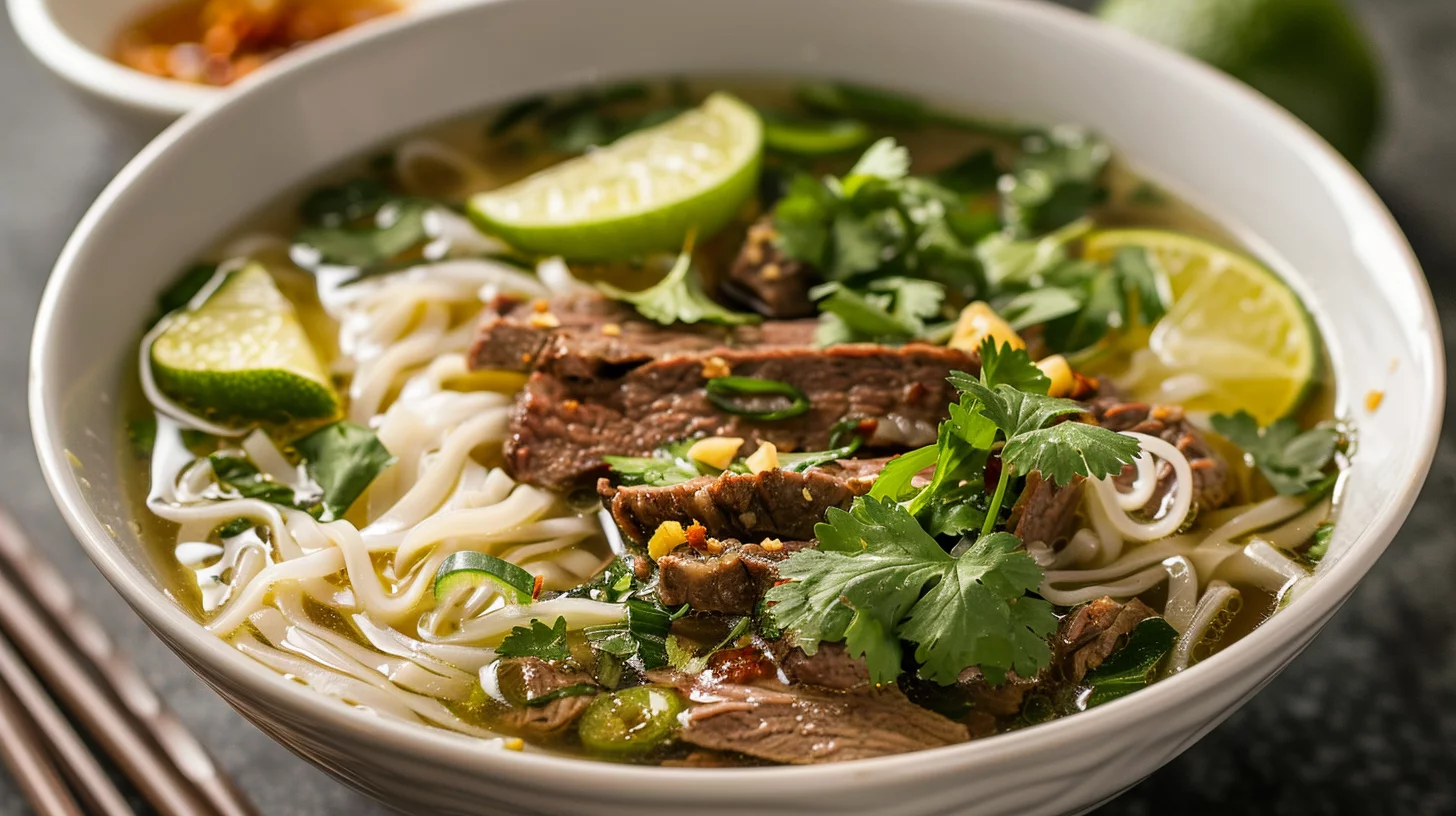 Quick Pho Style Beef Noodle Soup