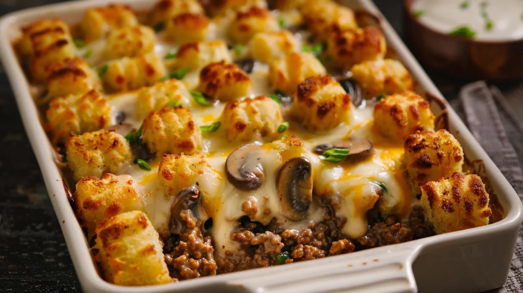 Simple Tater Tots Casserole