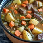 Slow Cooker Beef and Vegetable Soup