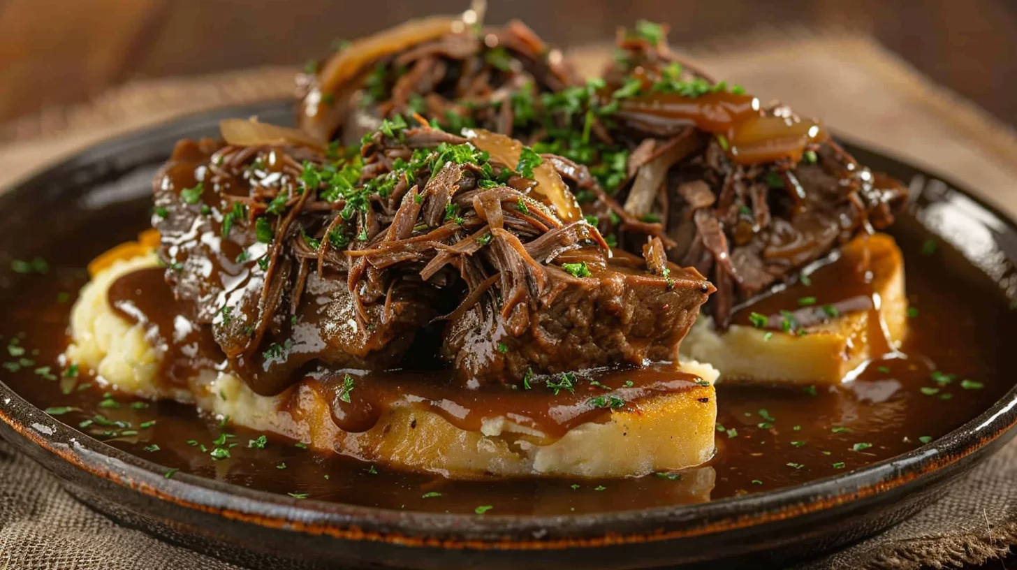 Slow Cooker Beef Manhattan