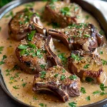 Slow Cooker Lambchops With Garlic Parmesan Sauce