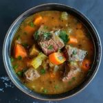 Slow Cooker Vegetable Beef Soup