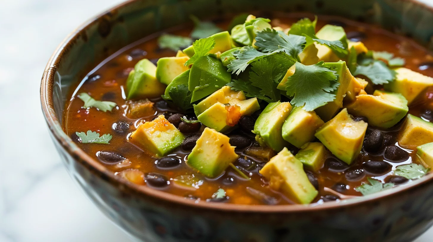 Spicy Black Bean Soup Recipe