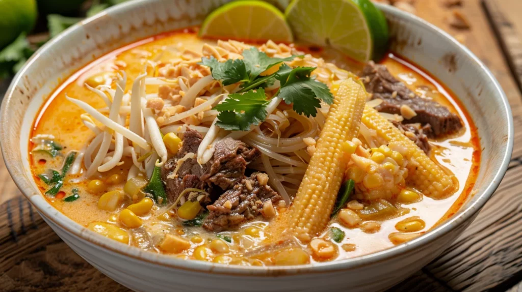 Spicy Thai Curry Noodle Soup