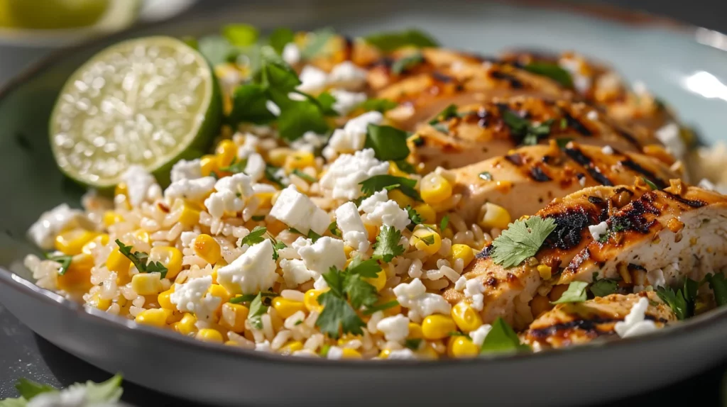 Street Corn Chicken Rice Bowl Recipe