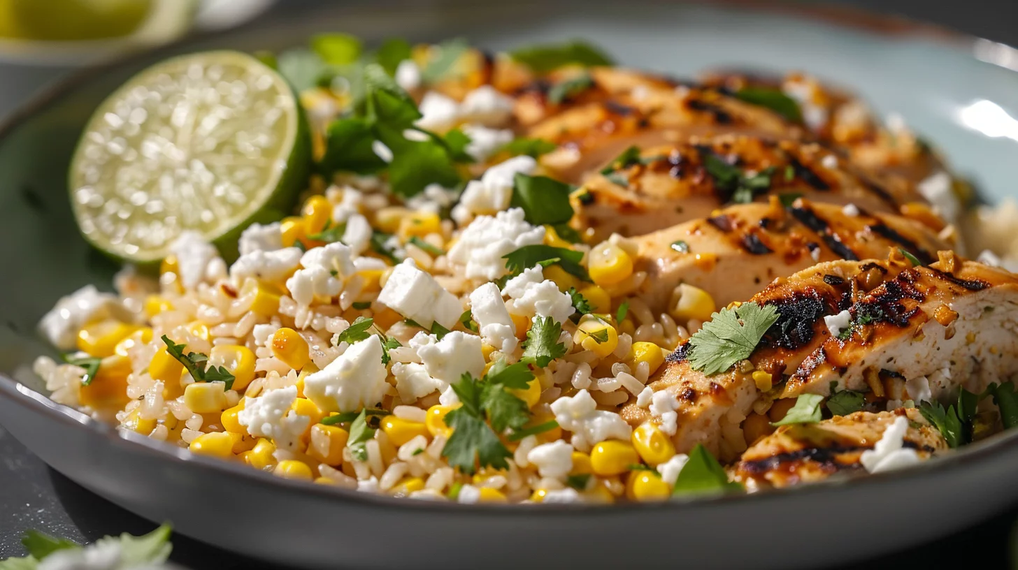 Street Corn Chicken Rice Bowl Recipe