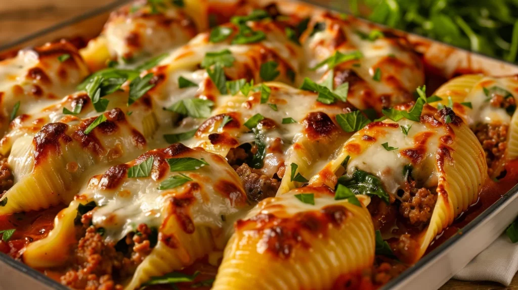 Stuffed Shells With Ground Beef