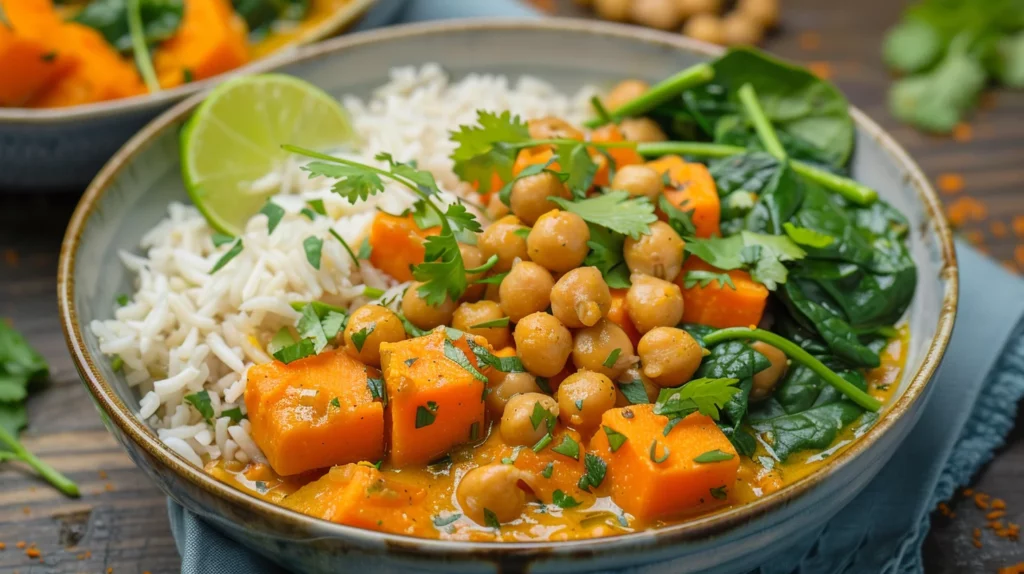 Sweet Potato Curry Bowls