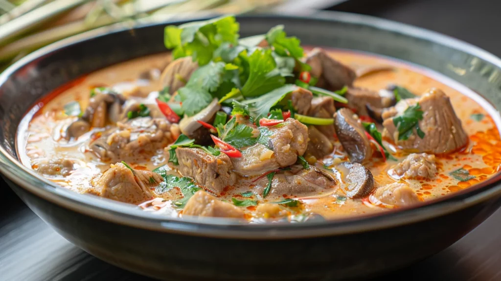 Thai Coconut Chicken Soup Tom Kha Gai