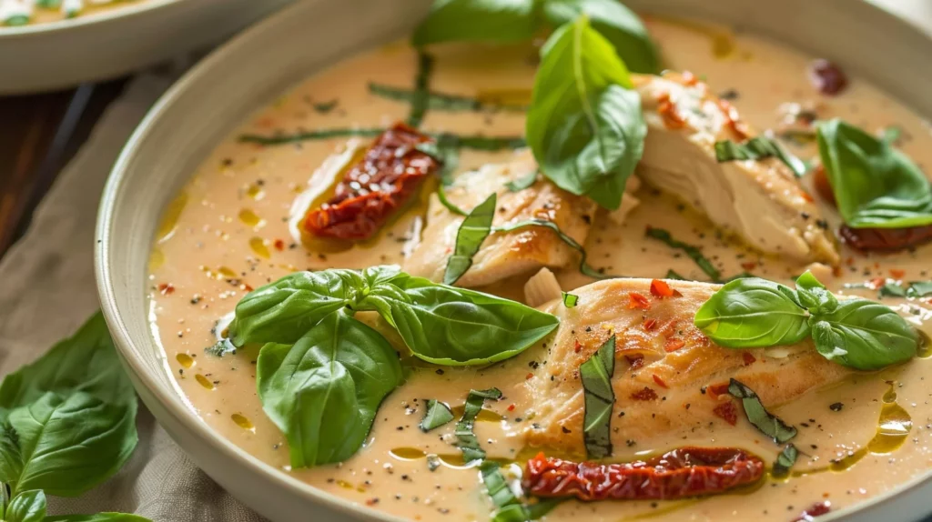 The Best Creamy Tomato Basil Soup