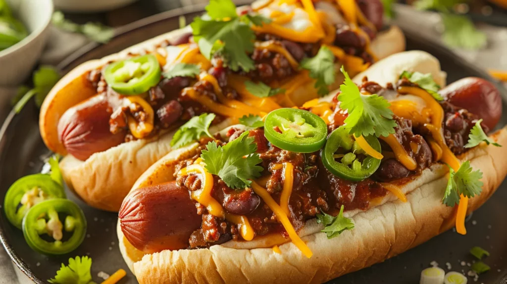 Venison Chili Dogs
