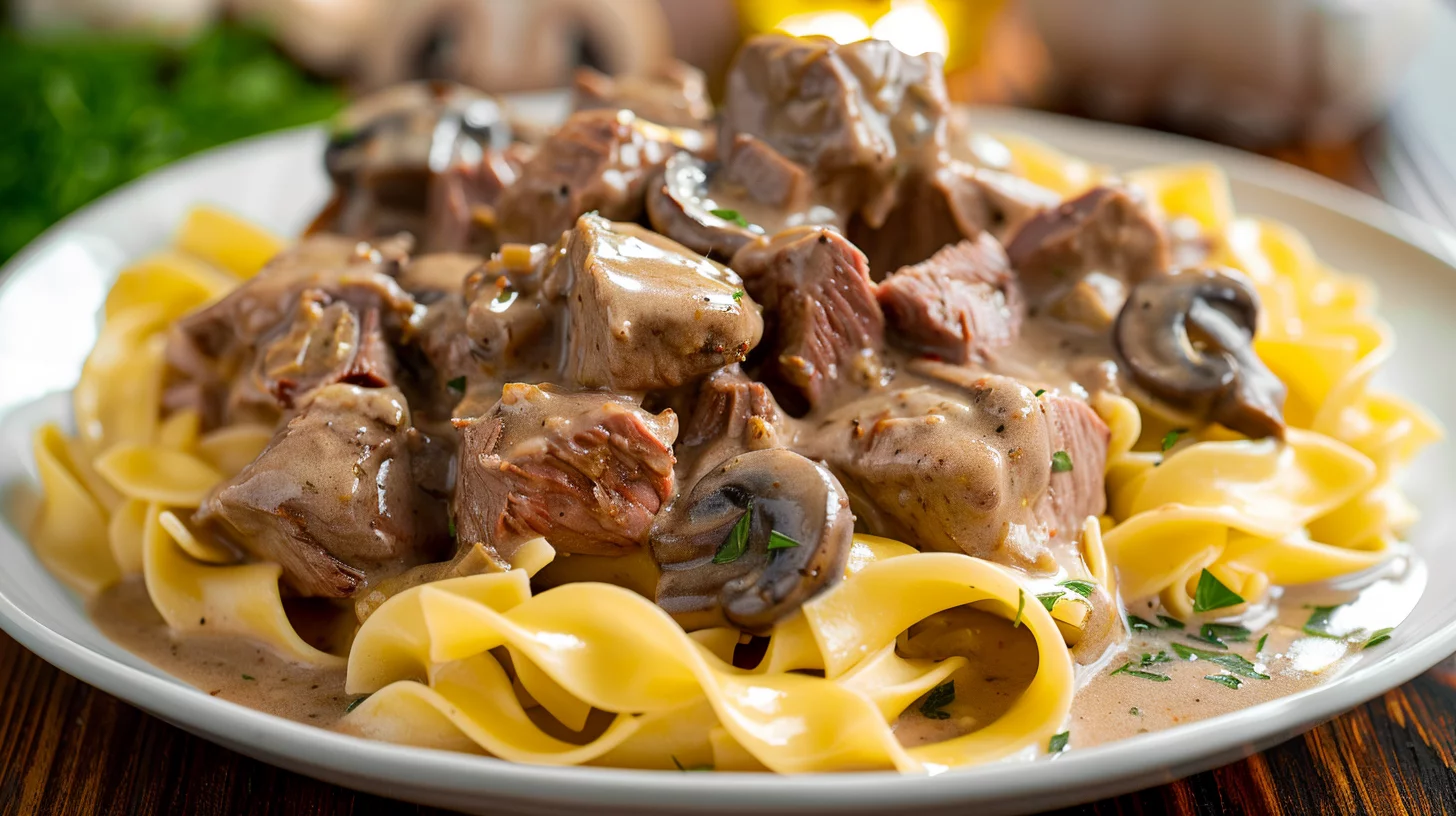 Venison Stroganoff