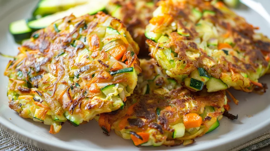 Air Fryer Crispy Veggie Fritters