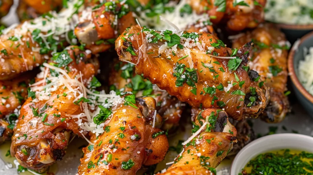 Air Fryer Garlic Parmesan Wings