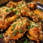 Air Fryer Garlic Parmesan Wings