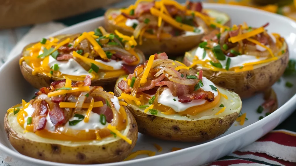 Bacon & Cheddar Stuffed Potatoes
