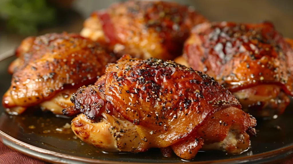 Bacon-Wrapped Chicken Thighs