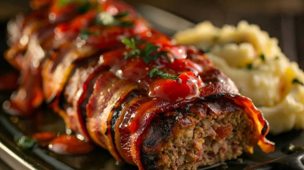 Bacon-Wrapped Meatloaf