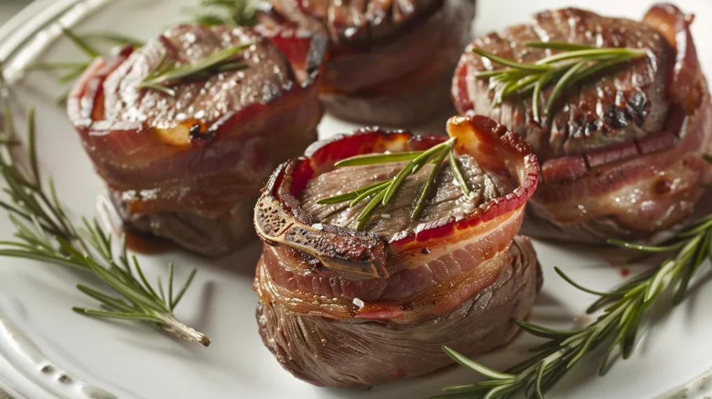 Bacon-Wrapped Venison Medallions