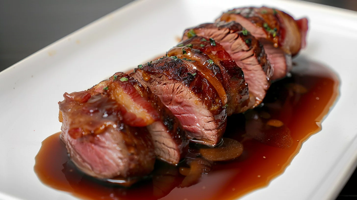 Bacon-Wrapped Venison Tenderloin