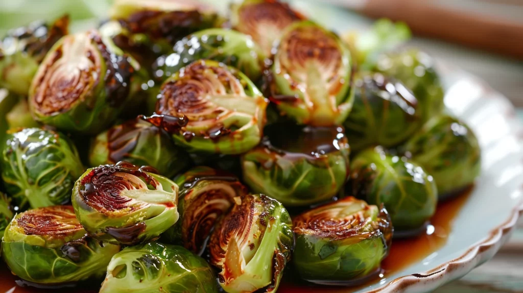 Balsamic Glazed Brussels Sprouts