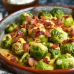 Cheesy Bacon Brussels Sprouts