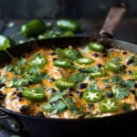 Cheesy Chicken Enchilada Skillet