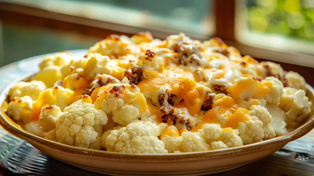 Cheesy Loaded Cauliflower