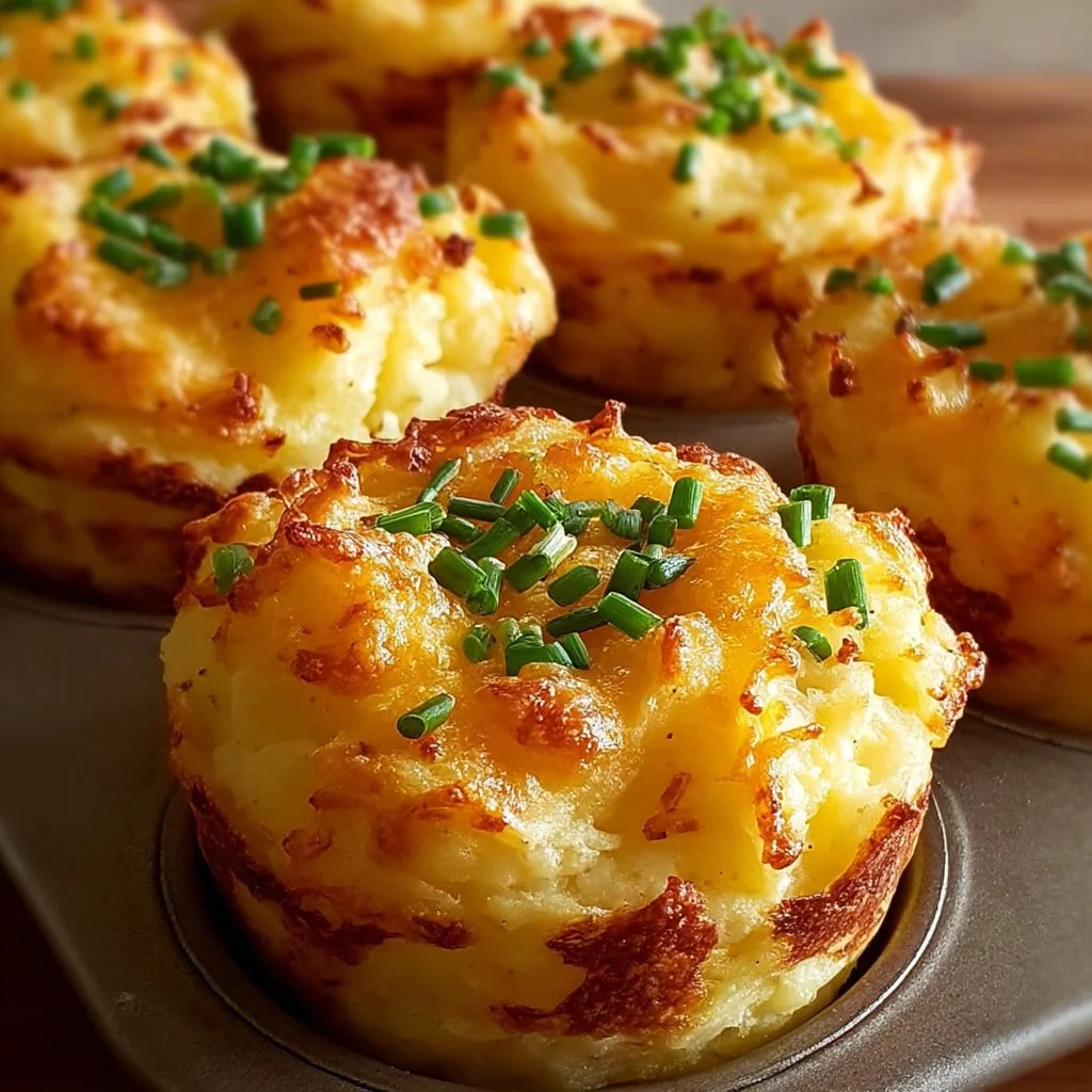 Cheesy mashed potato puffs served on a plate, golden and crispy.