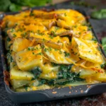 Cheesy Spinach Potato Bake
