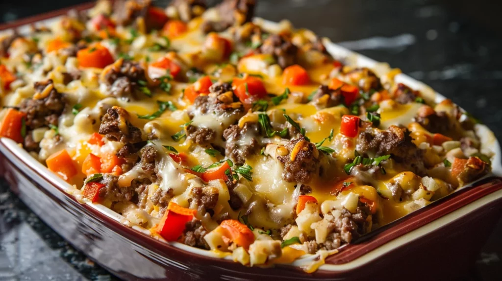 Cheesy Venison Casserole