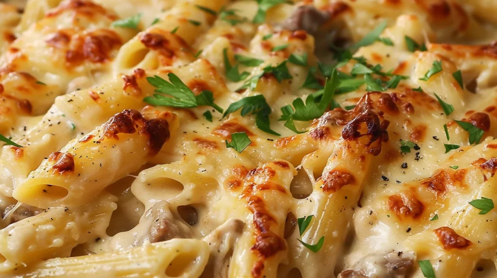 Chicken Alfredo Bake