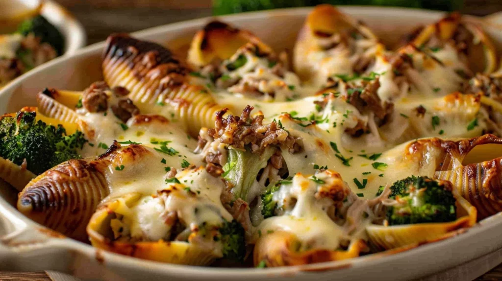 Chicken Alfredo Stuffed Shells