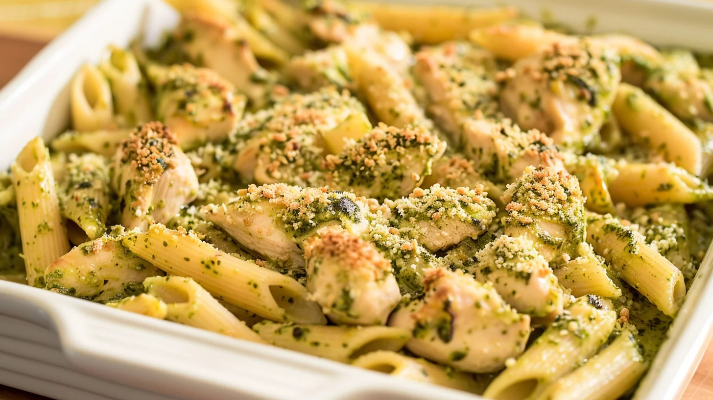 Chicken Pesto Pasta Bake