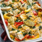 Chicken Spinach Artichoke Bake