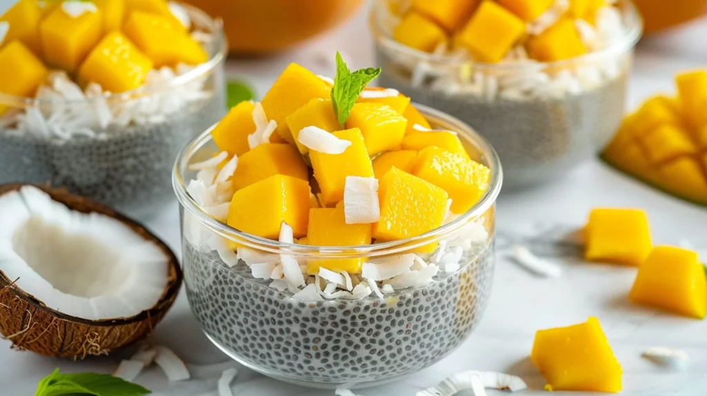 Coconut Mango Chia Pudding