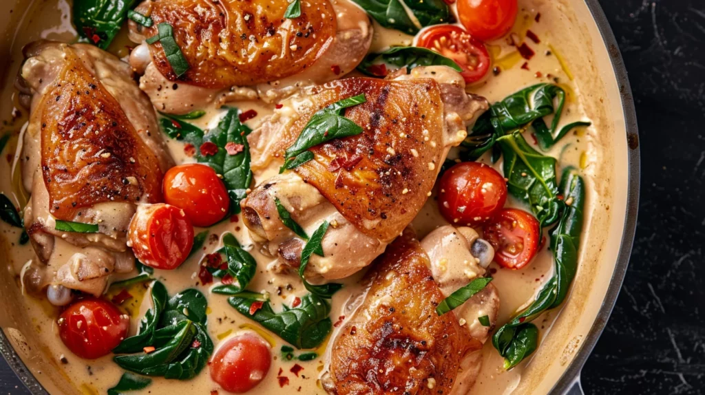 Creamy Garlic Chicken Skillet