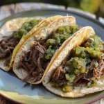 Green Chile Beef Tacos