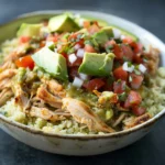 Green Chile Chicken Burrito Bowls