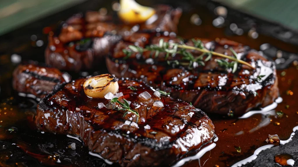 Honey Glazed Venison Steaks