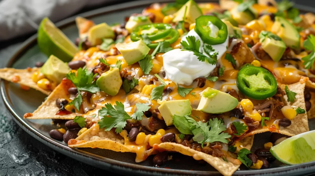 Loaded BBQ Beef Nachos