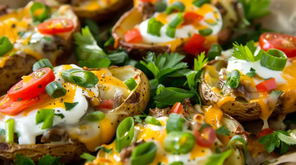 Loaded Beef Potato Skins