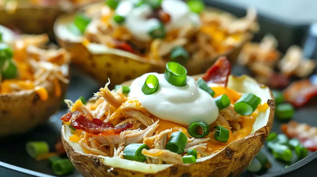 Loaded Chicken Potato Skins