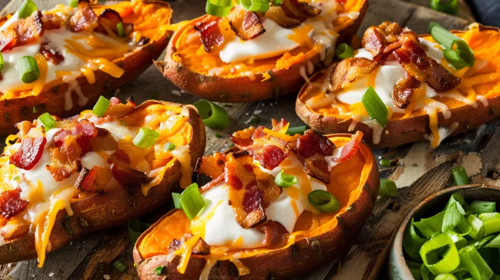 Loaded Sweet Potato Skins