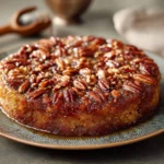 Delicious pecan bundt cake featuring an upside down recipe.