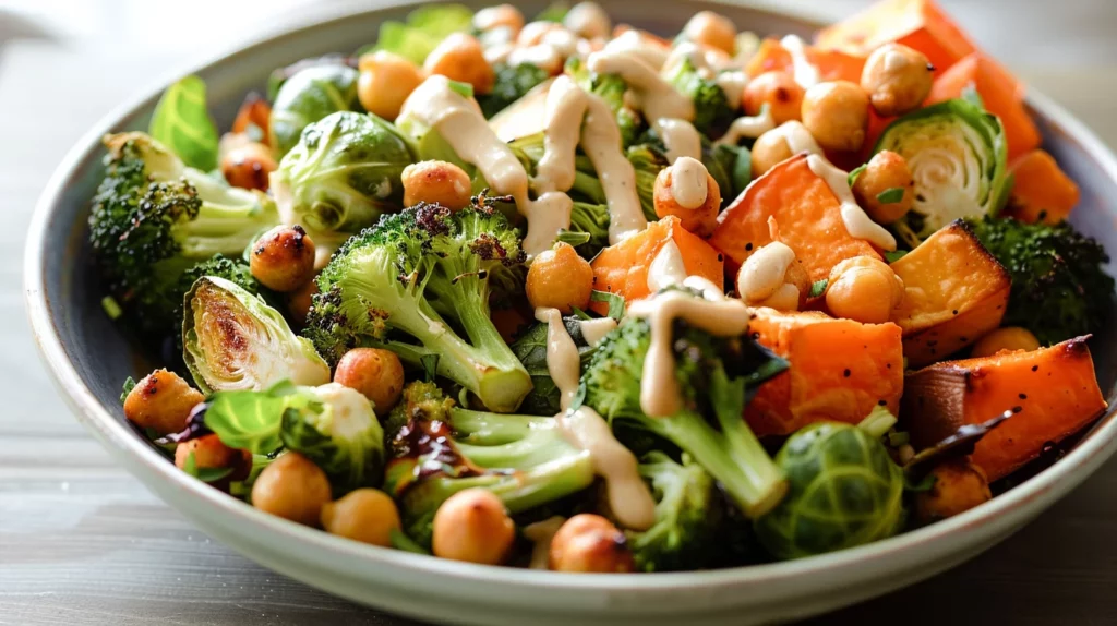 Roasted Vegetable & Chickpea Bowl